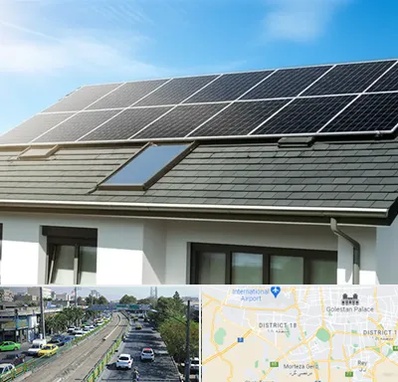 پنل خورشیدی در جنوب تهران 