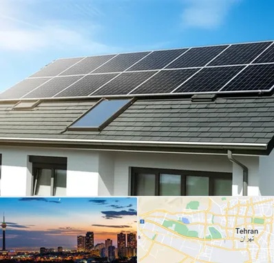 پنل خورشیدی در غرب تهران 