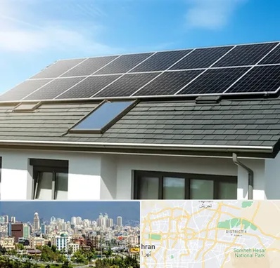 پنل خورشیدی در شرق تهران 