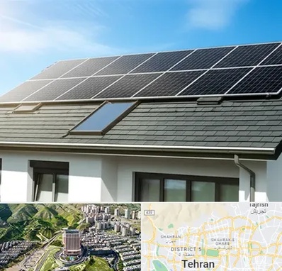 پنل خورشیدی در شمال تهران 