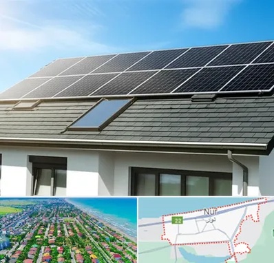 پنل خورشیدی در نور