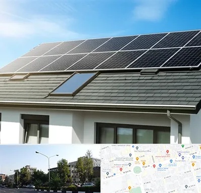 پنل خورشیدی در میدان کاج 