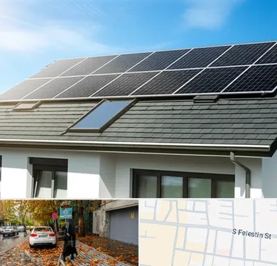 پنل خورشیدی در خیابان فلسطین 