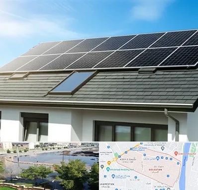 پنل خورشیدی در گلستان اهواز 