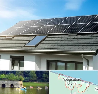 پنل خورشیدی در عباس آباد