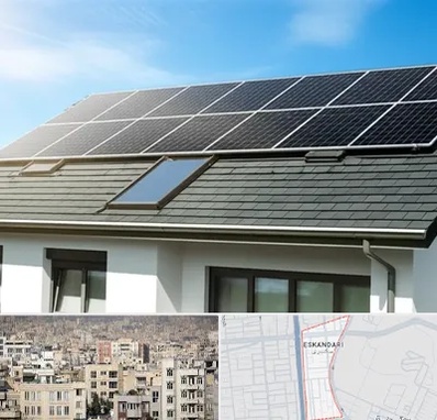 پنل خورشیدی در اسکندری 