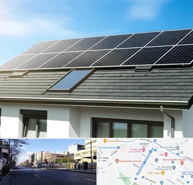 پنل خورشیدی در خیابان ملاصدرا شیراز 