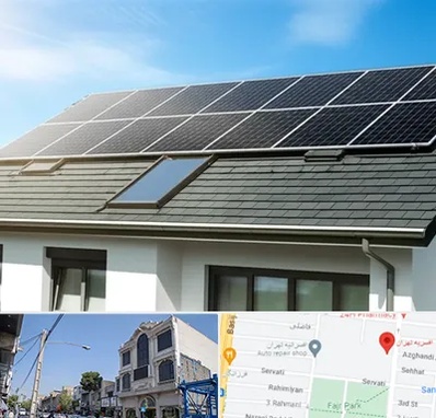 پنل خورشیدی در افسریه 