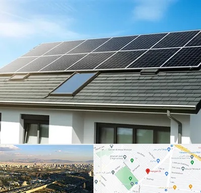 پنل خورشیدی در هنگام 