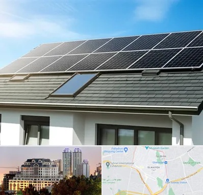 پنل خورشیدی در فرشته