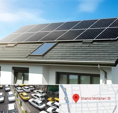 پنل خورشیدی در مطهری تهران