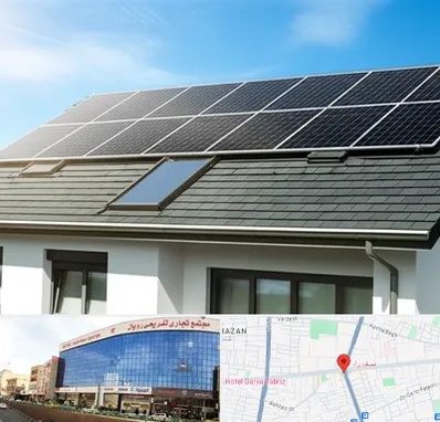 پنل خورشیدی در نصف راه تبریز 