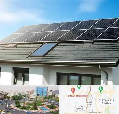 پنل خورشیدی در ونک 