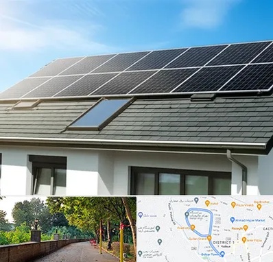 پنل خورشیدی در فلکه گاز رشت 