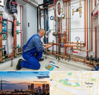 تاسیسات ساختمان در غرب تهران 