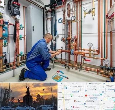 تاسیسات ساختمان در میدان حر 