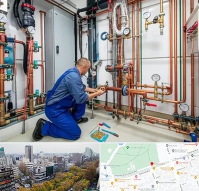 تاسیسات ساختمان در بلوار کشاورز 