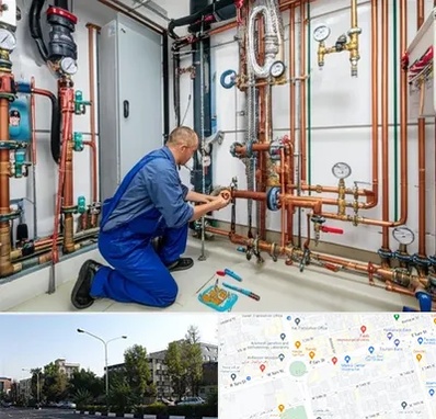 تاسیسات ساختمان در میدان کاج 