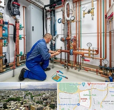 تاسیسات ساختمان در گیشا 