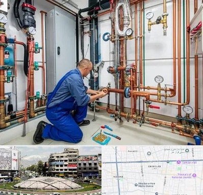 تاسیسات ساختمان در مرکز تهران 