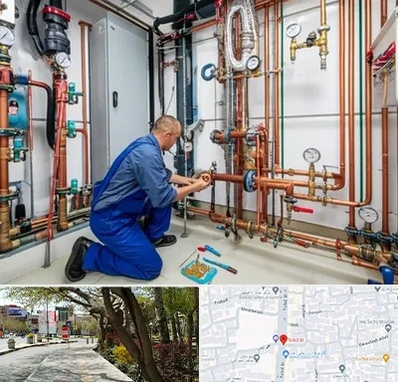 تاسیسات ساختمان در خیابان توحید اصفهان 