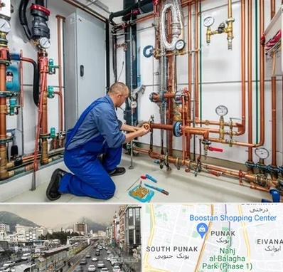 تاسیسات ساختمان در پونک 