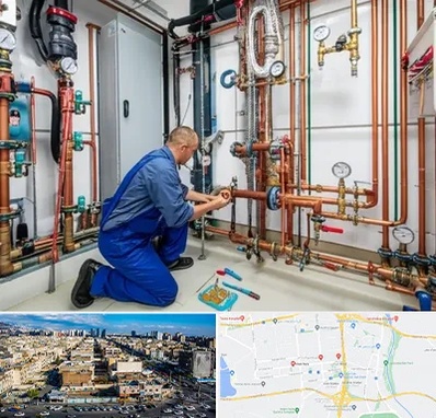 تاسیسات ساختمان در شهرک راه آهن 