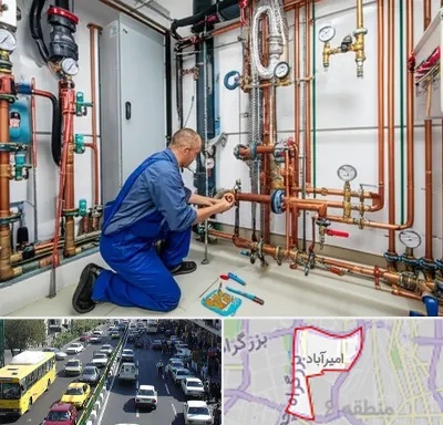 تاسیسات ساختمان در امیرآباد