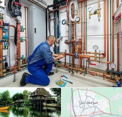 تاسیسات ساختمان در صومعه سرا