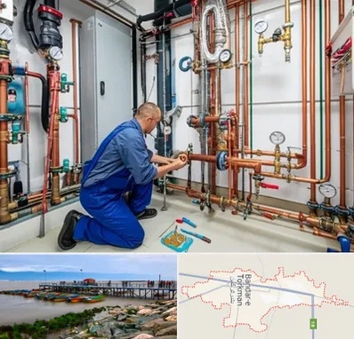 تاسیسات ساختمان در بندر ترکمن