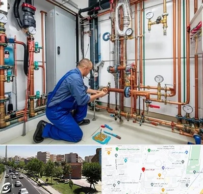 تاسیسات ساختمان در شهرک آزمایش 