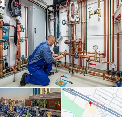 تاسیسات ساختمان در لاله پارک تبریز 