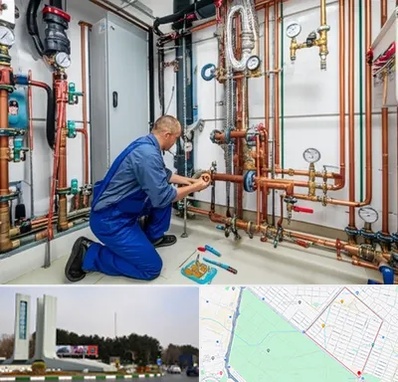 تاسیسات ساختمان در بلوار فلسیطین مشهد 