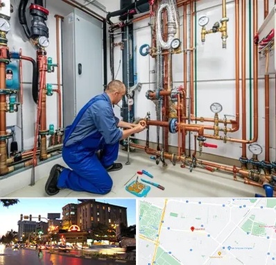 تاسیسات ساختمان در بلوار سجاد مشهد 