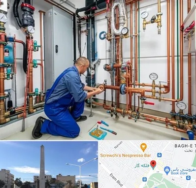 تاسیسات ساختمان در فلکه گاز شیراز 