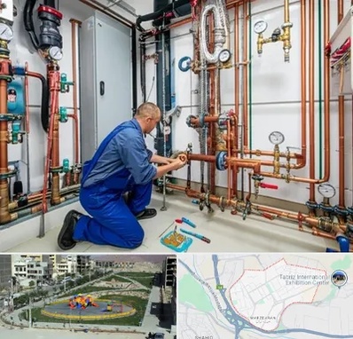 تاسیسات ساختمان در مرزداران تبریز 