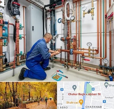 تاسیسات ساختمان در چهارباغ اصفهان 