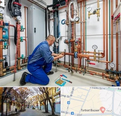 تاسیسات ساختمان در تربیت تبریز 