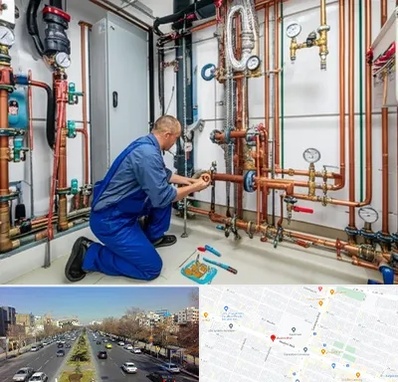 تاسیسات ساختمان در بلوار معلم مشهد 