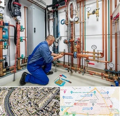 تاسیسات ساختمان در شهرک غرب مشهد 