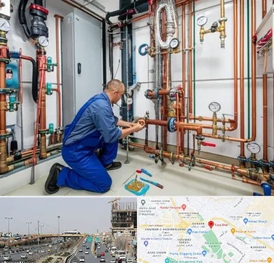 تاسیسات ساختمان در بلوار توس مشهد 