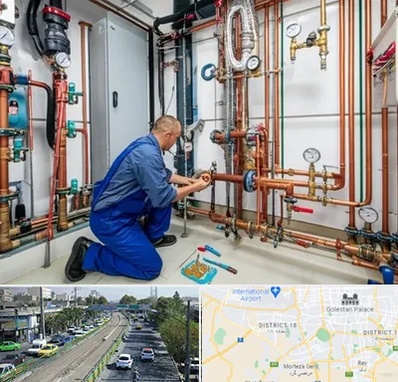 تاسیسات ساختمان در جنوب تهران 