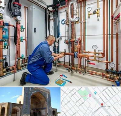 تاسیسات ساختمان در مصلی مشهد 