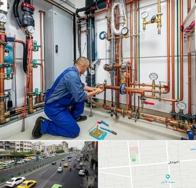 تاسیسات ساختمان در خیابان دامپزشکی