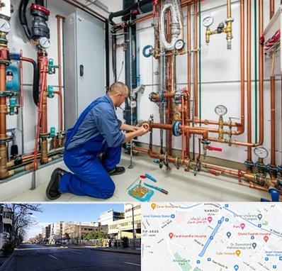 تاسیسات ساختمان در خیابان ملاصدرا شیراز 