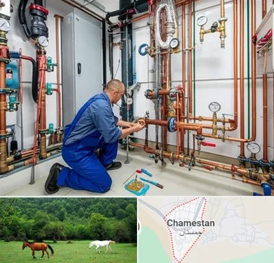 تاسیسات ساختمان در چمستان