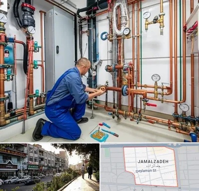 تاسیسات ساختمان در خیابان جمالزاده 