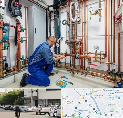 تاسیسات ساختمان در قدوسی شرقی شیراز 