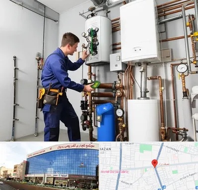 تعمیر موتورخانه در نصف راه تبریز 