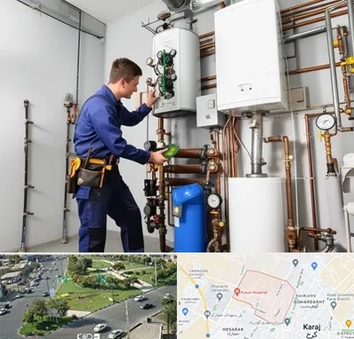 تعمیر موتورخانه در شاهین ویلا کرج 